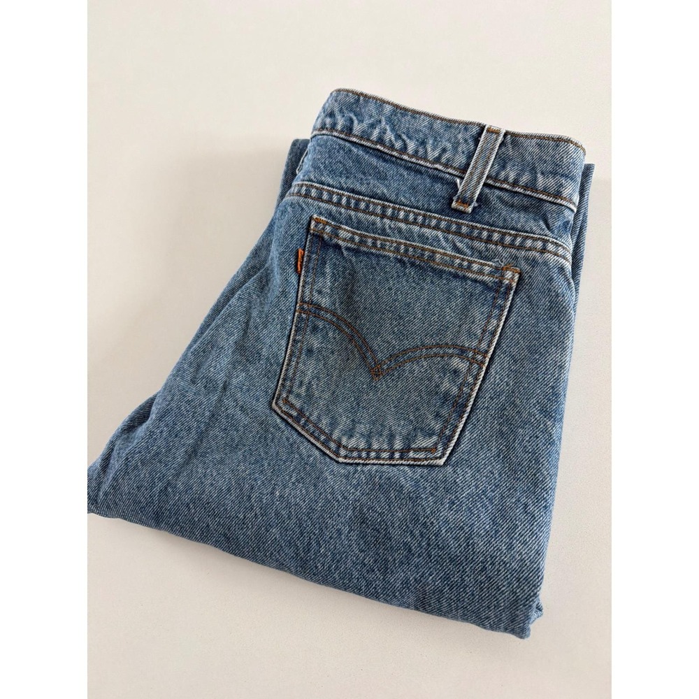 Vintage 1996 Orange Tab Levis 505 Straight Leg Jeans Mens 34x30 Medium Wash Blue